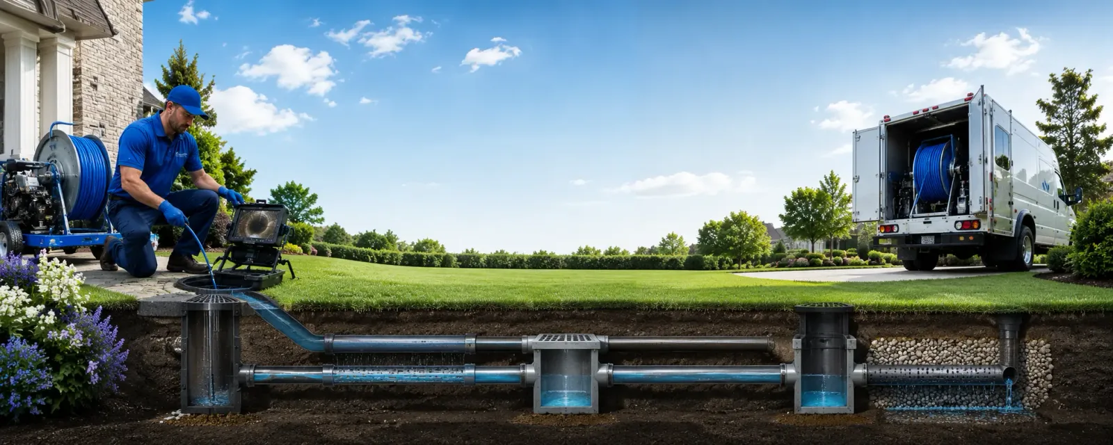 Outdoor drain cleaning information for Alleghany, CA